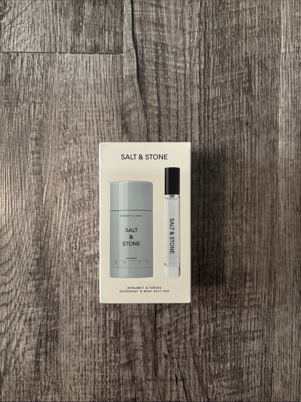 Salt & Stone Bergamot & Hinoki Deodorant + Mist Duo